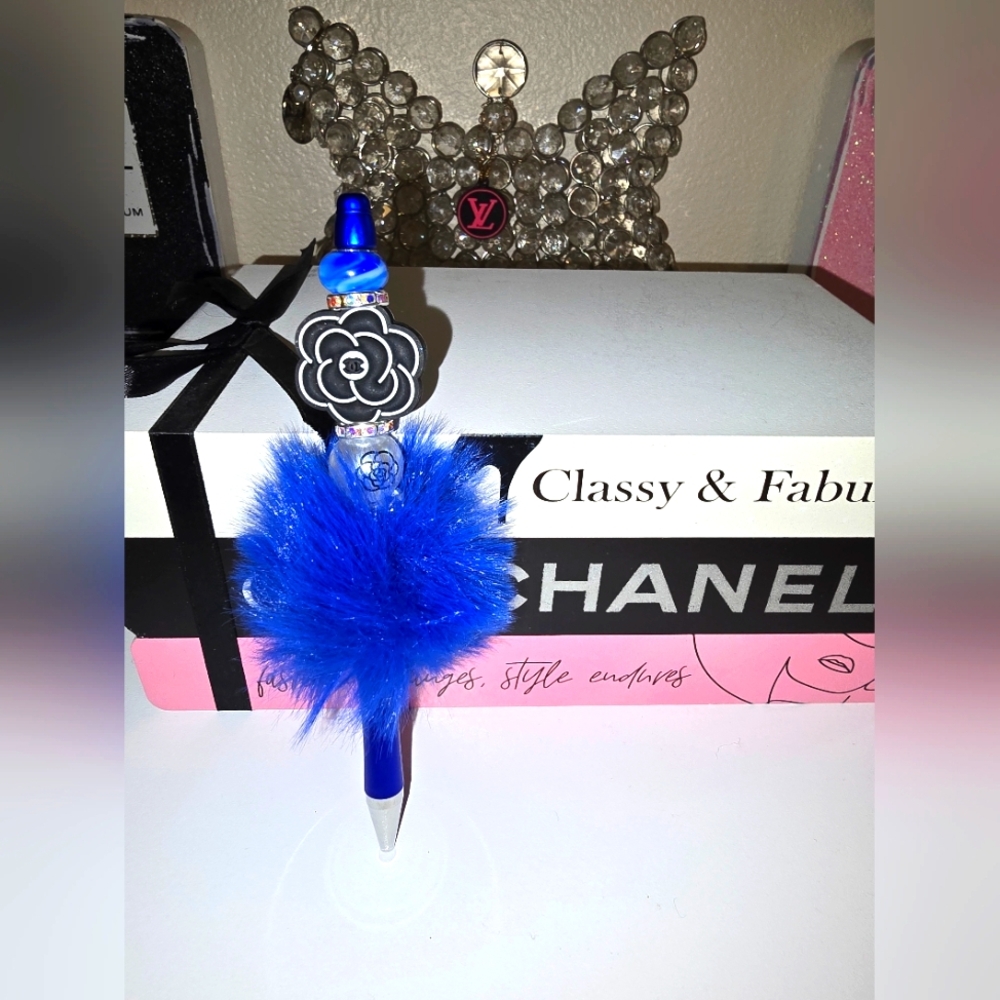 New Blue Feather Pen